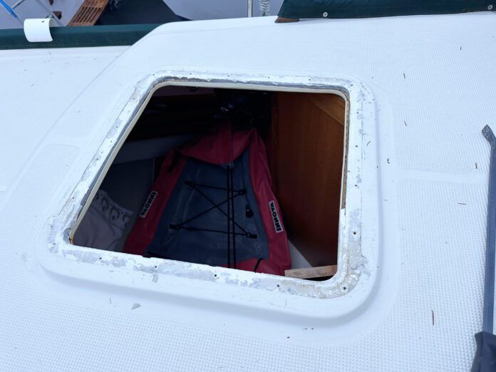 hatch is removed