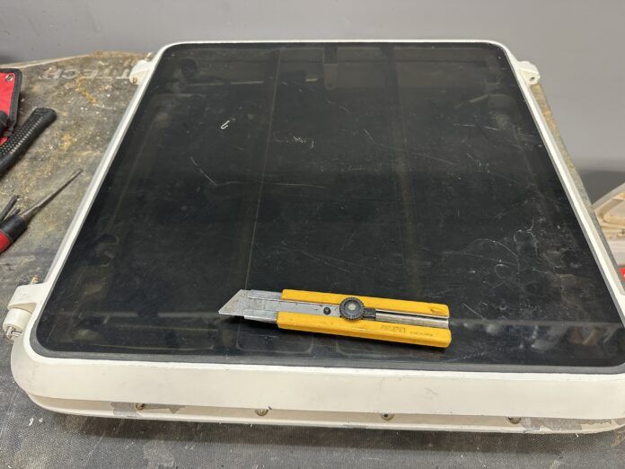 cut adhesive filler for hatch replacement