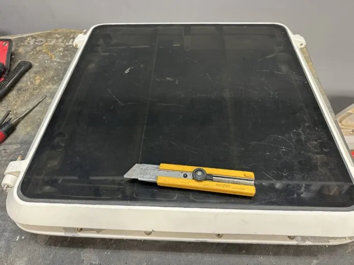 cut adhesive filler for hatch replacement