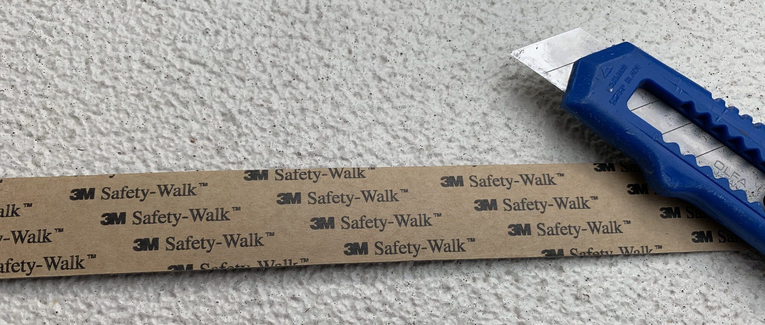 3M Safety-Walk tape is readily available, affordable and easy to work with. (Photo/ Bert Vermeer)