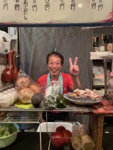 The Japanese people were always ready for a laugh. Bruce really appreciated their humor and great food. (Photo/ Bruce Maunsell)