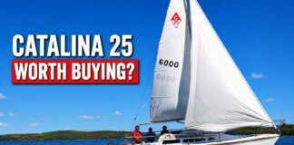 Catalina 25 Sailboat Tour video from Practical Sailor