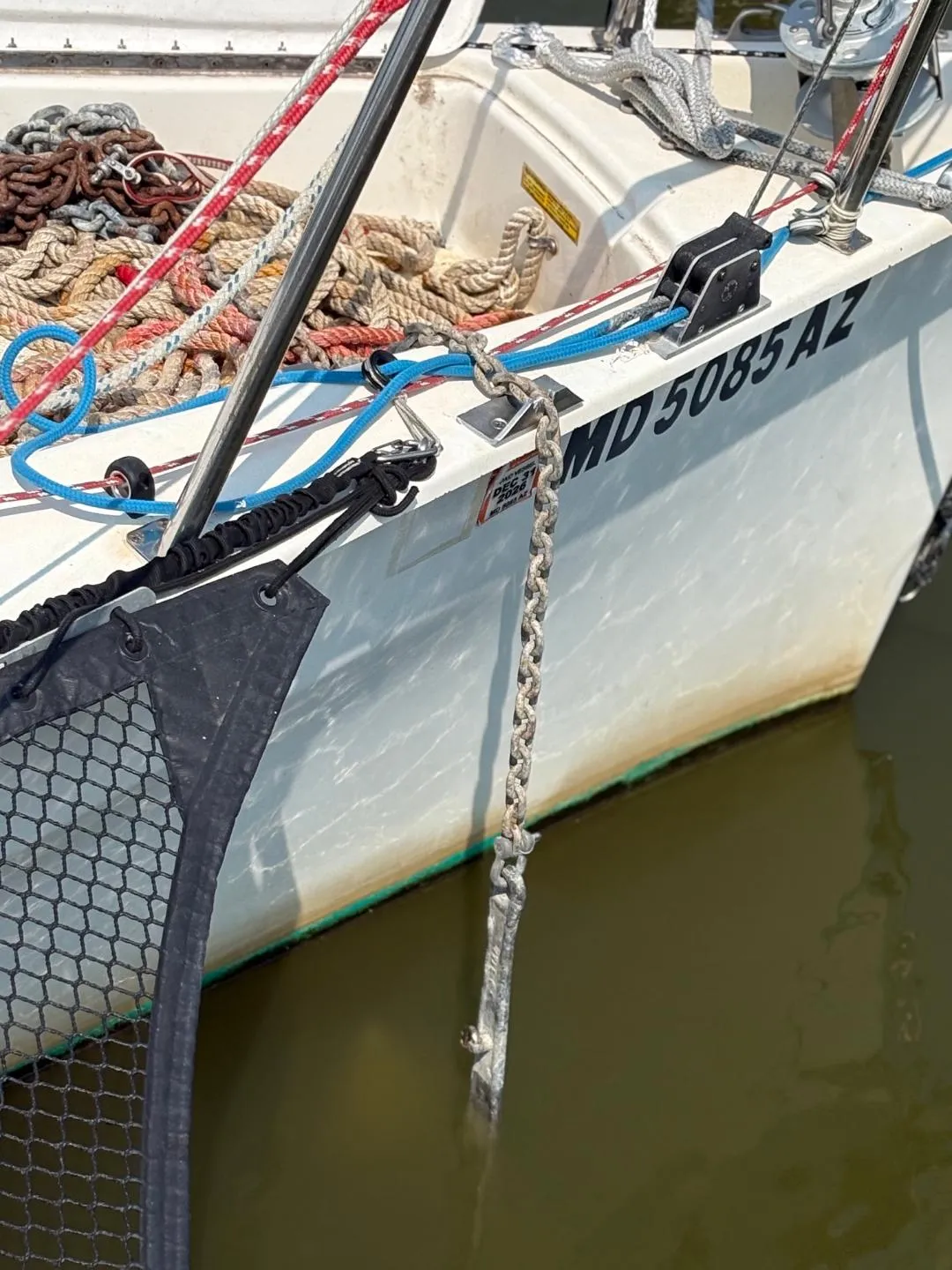 Breaking Out the Anchor Without a Bow Roller